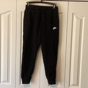 Nike fleece joggers size Mens small.  Black